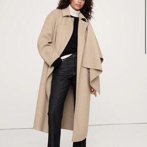 Banana Republic Oversized Coat in Khaki sz S NWT